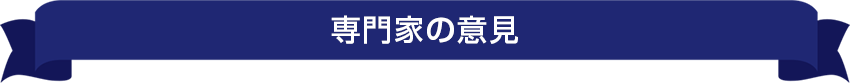 専門家の意見